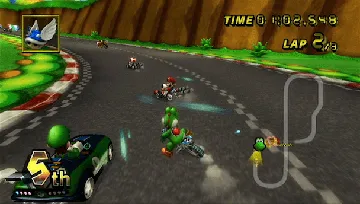 Mario Kart Wii screen shot game playing